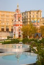 Belltower in Nature-Landscape Park in Kitay-Gorod, Moscow